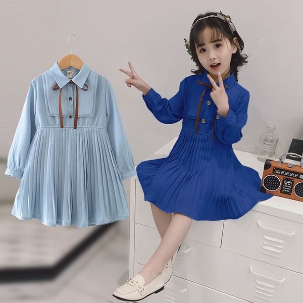 

retail/wholesale baby girl preppy pleated chiffon dress girls fashion princess prom dresses kids designer clothes, Red;yellow