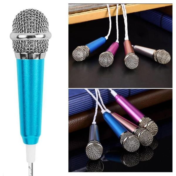 

mini microfono condenser karaoke microphone wired mic computer blue condensador microfone for phone handheld drop p n4y0 microphones