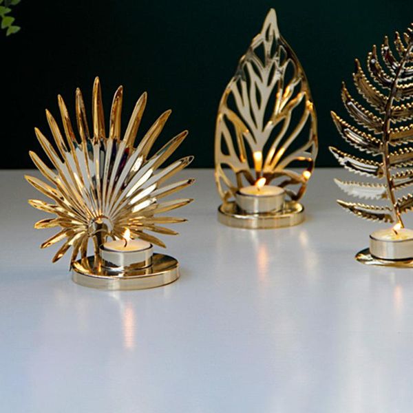 

candle holders nordic style holder golden candlestick deskmetal
