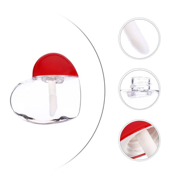 

storage bottles & jars 20pcs diy lip gloss tube heart shaped container