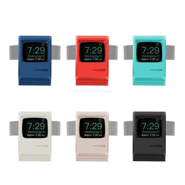 

cell phone mounts & holders portable silicone desk holder retro style classic monitor design dropship