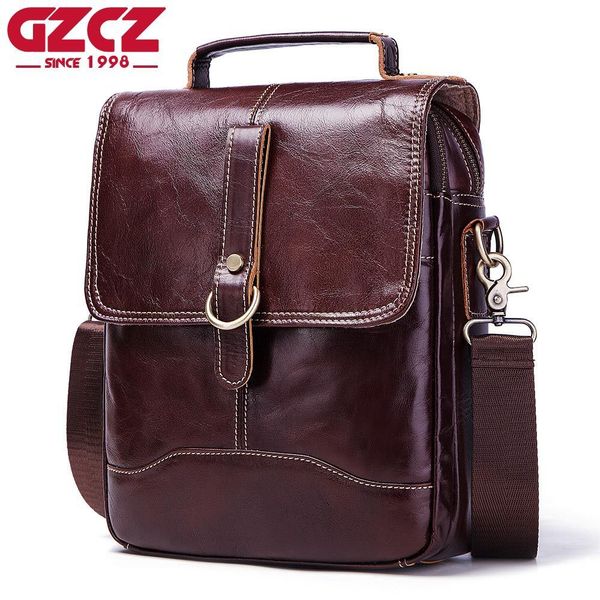 

fashion leather shoulder large capacity messenger leisure men's bag