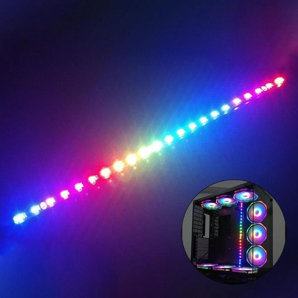 

magnetic flexible rgb colorful led light strip computer case decoration lamp fans & coolings