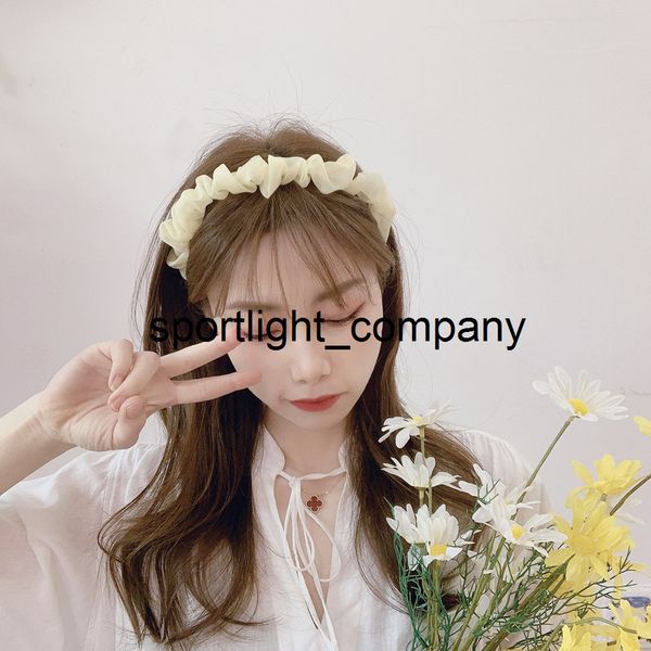 

fashion silk fabric headband 2020 new lattice elastic hair bands rubber band accessories for women girls new 2020 headdress, Slivery;white