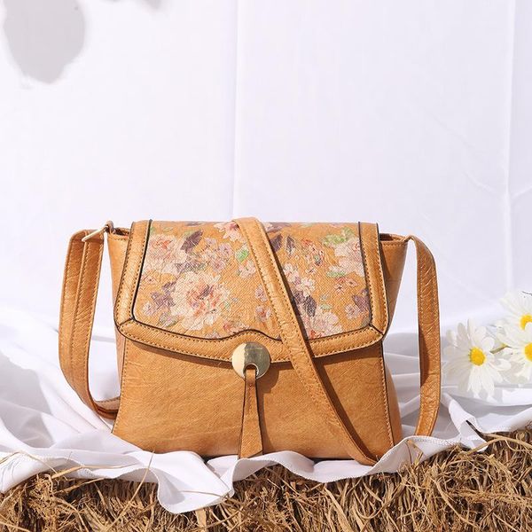 

evening bags fashion printing kraft paper crossbody for women design dupont shoulder bag casual small flap tote female purses 2021