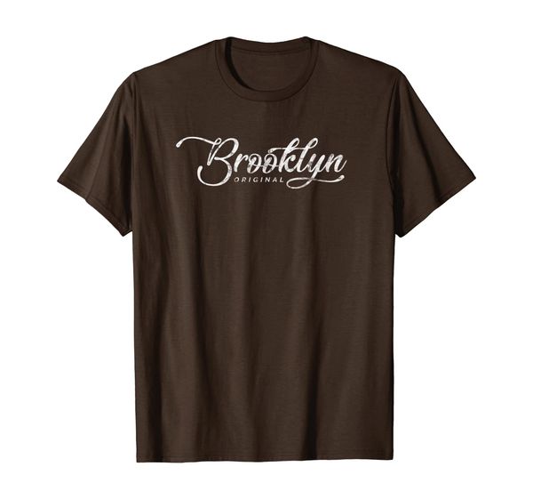 

brooklyn original t-shirt new york vintage style distressed, White;black