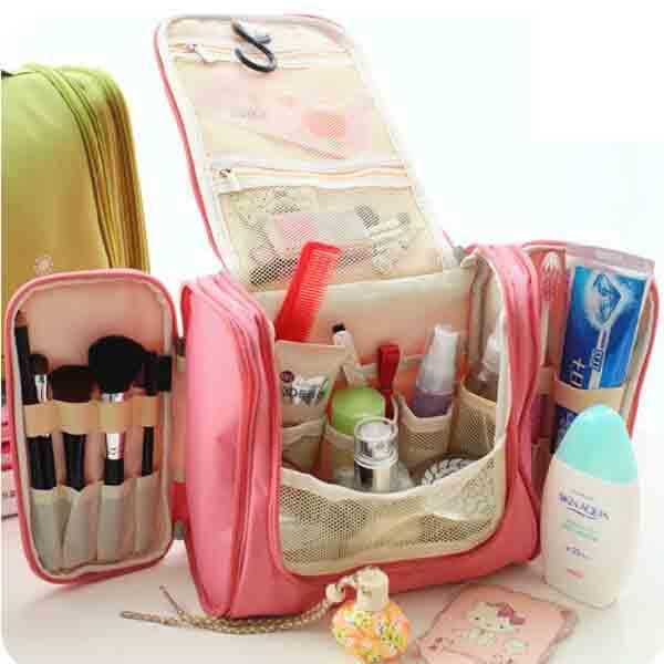 

women fashion multifunction large capacity waterproof cosmetic bag travel storage makeup organizer boxes & bins