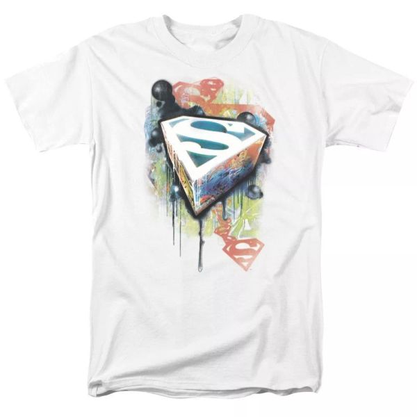 

superman urban shields t-shirt dc comics sizes s-3x new, White;black