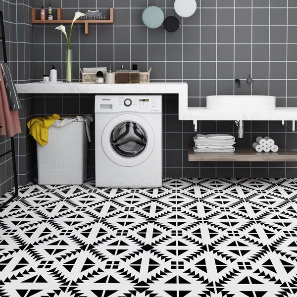 

wallpapers pvc kitchen waterproof non-slip wear-resistant home toilet bathroom floor renovation papel de pared stickers