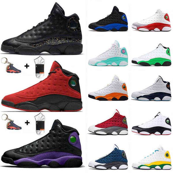 

2021 classic jumpman 13 reverse bred 13s mens basketball shoes retro court purple chicago hyper royal flint lucky green starfish gold