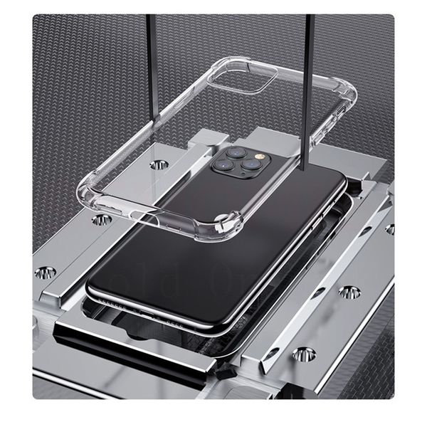 Casos transparentes à prova de choque de luxo para Samsung Galaxy A5 A7 A9 J2 J8 2018 Casos Samsung A6 A8 J4 J6 Plus 2018 Phone Case Capa