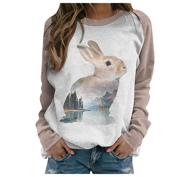 

women's hoodies & sweatshirts vintage sweatshirt casual print thermal crewneck long sleeve pullover women loose sudaderas mujer, Black