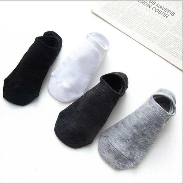 

men and women's solid color boat sock short tube men's socks fnw041 fashion spring, summer autumn thin invisible sockings, Black