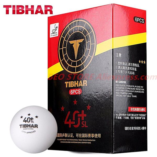 

3-star 40+ seamless table tennis ball abs plastic poly ittf approved original tibhar pong balls
