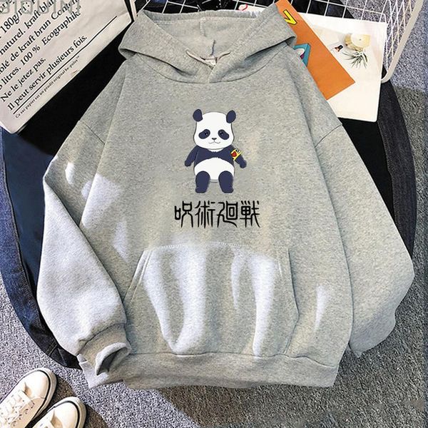 

men's hoodies & sweatshirts 2021 anime cartoon jujutsu kaisen men women printed pullovers hooded streetwear harajuku hoody 300, Black
