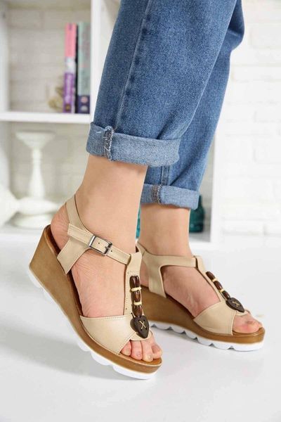

sandals women's skin color m253, Black