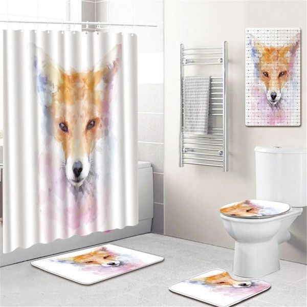 

bath mats bathroom mat curtain pvc non-slip suction cup floor five-piece toilet cover foot bathtub