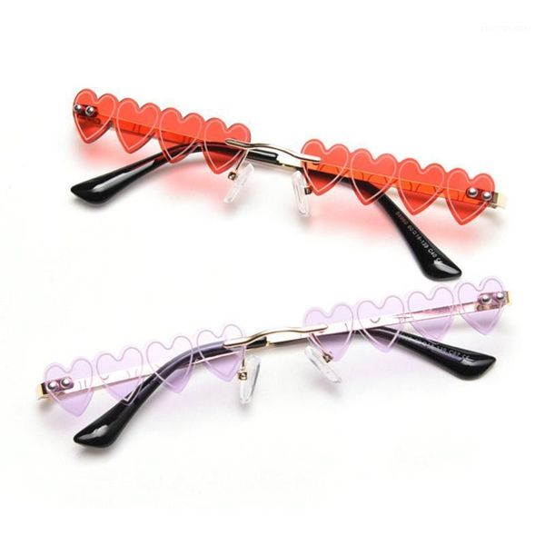 

sunglasses fashion small rimless women 2021 rectangle heart sun glasses vintage square men eyewear uv400 nx, White;black