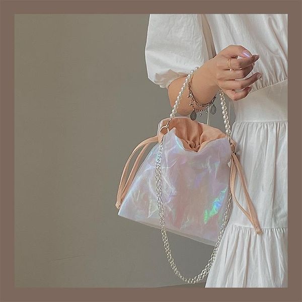 

design luxury women's thread bag mini bead retro chain women clutch handbag fashion cross bracelet body