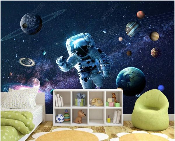 

wallpapers 3d wallpaper for walls in rolls home decor modern aesthetic universe starry astronaut po living room on the wall