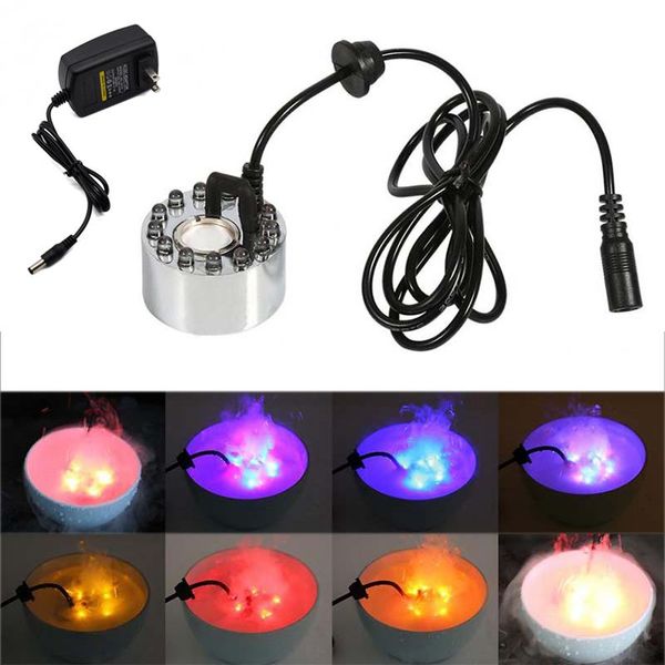 

decorations mist maker fogger ultrasonic purify water fountain pond sprayer atomizer waterprooof landscape color changing 24v indoor outdoor