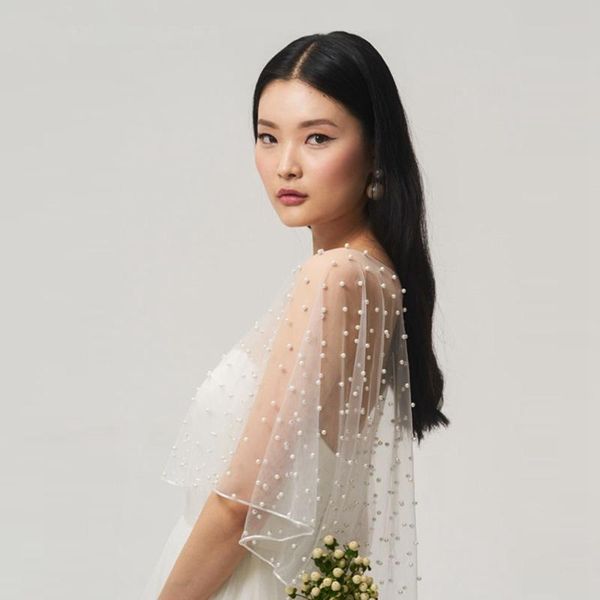 

scarves dress cape evening pearl net pull-over beaded shawl, Blue;gray