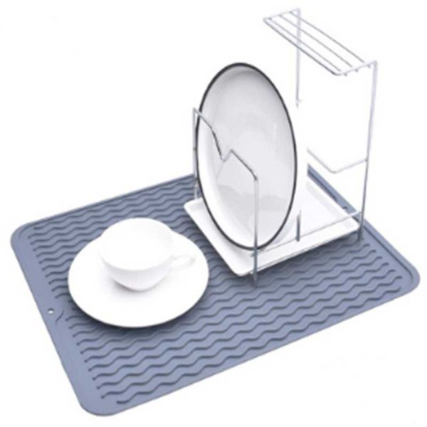 

mats & pads multi-function silicone dry non-slip mat drainage thickening heat resistant pan rack table