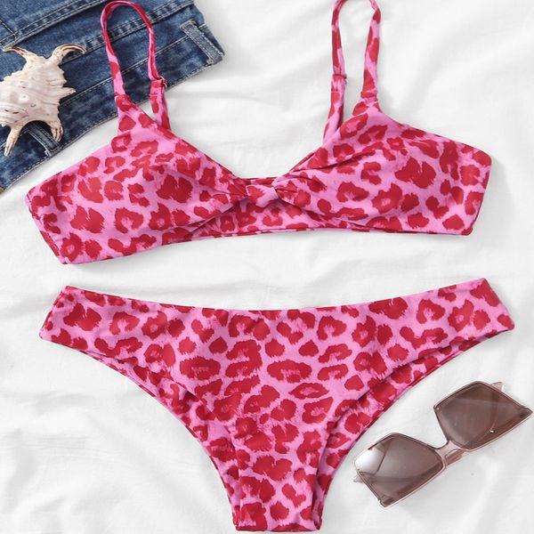 

swimwear 2021 printed split bikini swimsuit girl, White;black