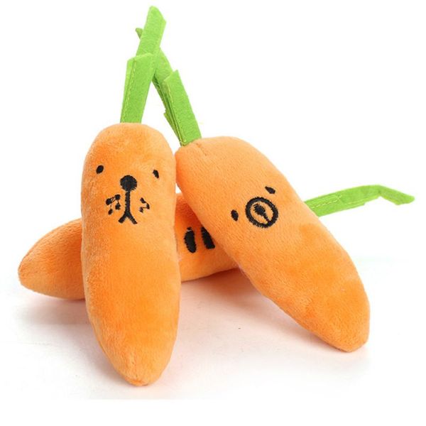 Animal de estimação brinquedo de pelúcia desenhos animados mordida resistente ao pelúcia radish expressão cão brinquedo vegetal cenoura pet squeak filhote de cachorro