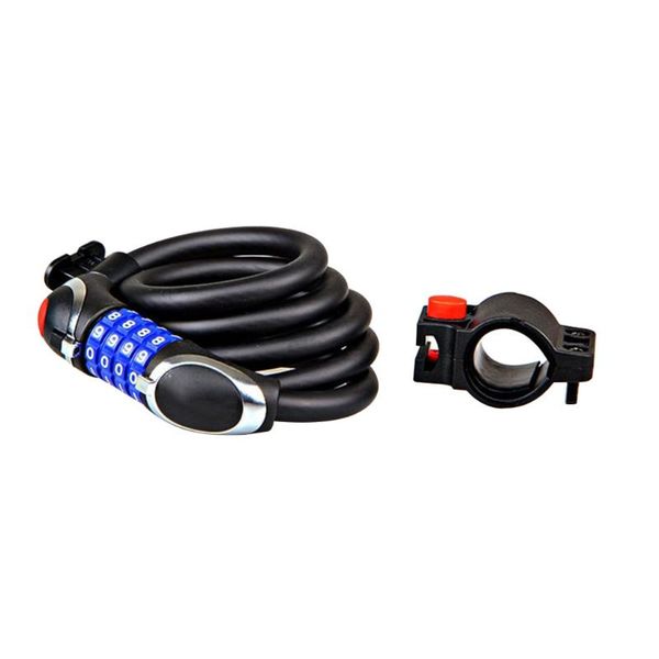 

bike locks passord combination bicycle cable lock spiral alloy steel chain locker anti-theft cycle security tool
