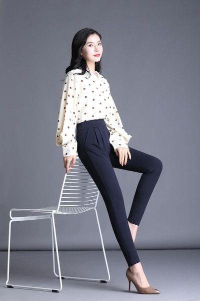 

625.high waist women jeans buttons female women's pants & capris, Black;white