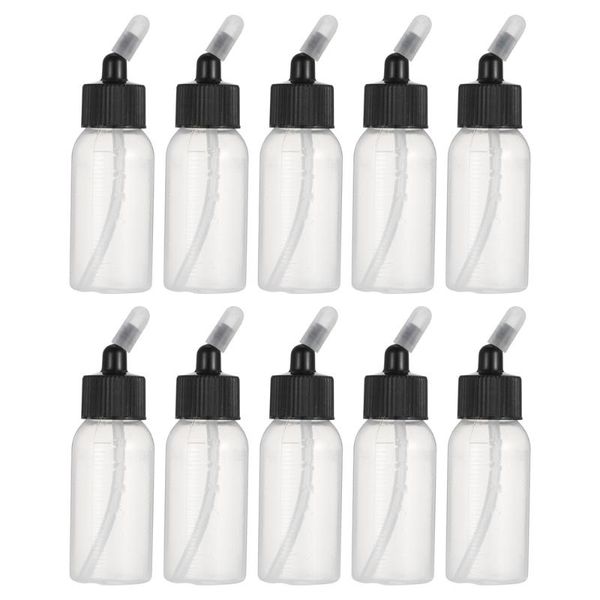

storage bottles & jars 10pcs 35ml dropper paint portion airbrush bottle jar