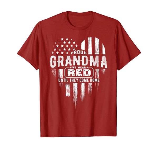 

Proud Grandma Red Friday Military Family T-Shirt, Mainly pictures