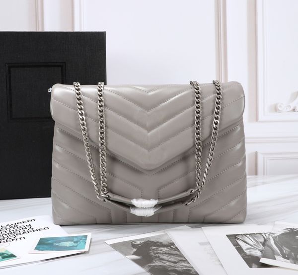 Designer di lusso all'ingrosso Borse LouLou Y Original lady Borsa a tracolla in vera pelle per donna Borsa a tracolla Borsa da sera con tasca interna a fessura due dimensioni