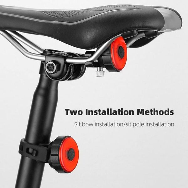 

bike lights smart induction brake tail light usb rechargeable road mtb night riding bicycle warning