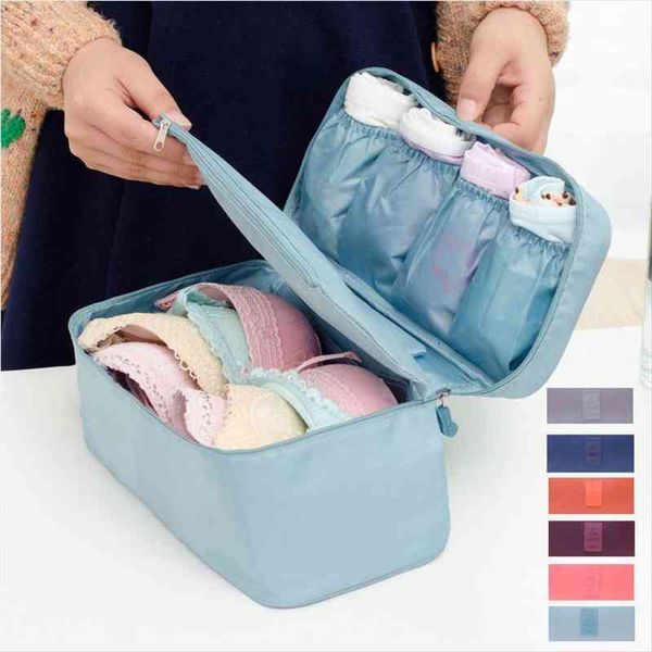 

travel storage bra underwear organizer cosmetic bag box toiletry case
