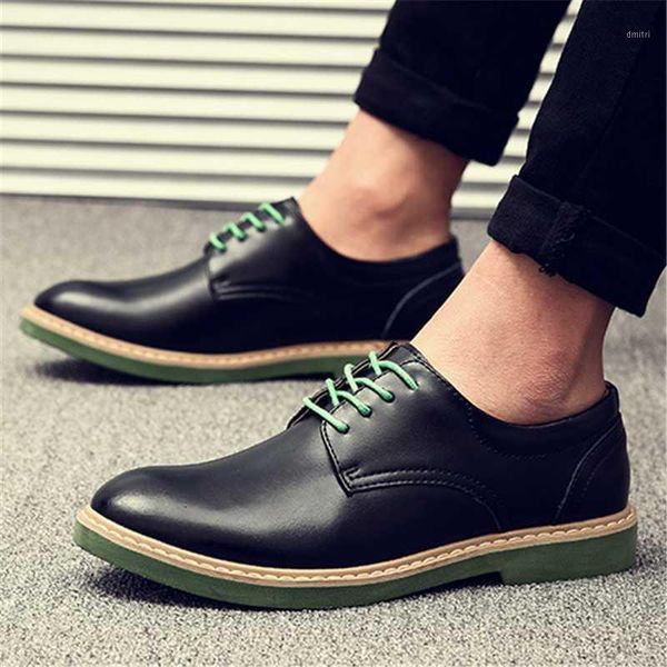 

dress shoes 2021 spring autumn men genuine leather business formal soft comfortable black cowhide lace-up size 38-44