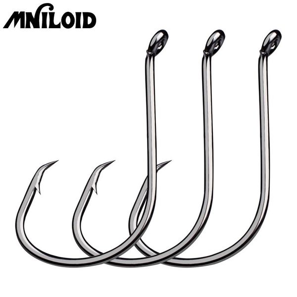 

fishhooks 100pcs/lot high carbon steel hooks 1/0# 2/0# 3/0# 4/0# 5/0# 6/0# 7/0# 8/0# fishing tackle tools hook