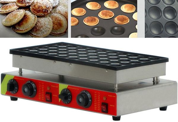 

baking moulds 220v / 110v 50 holes waffle maker commercial biscuits dutch poffertjes grill mini pancake machine