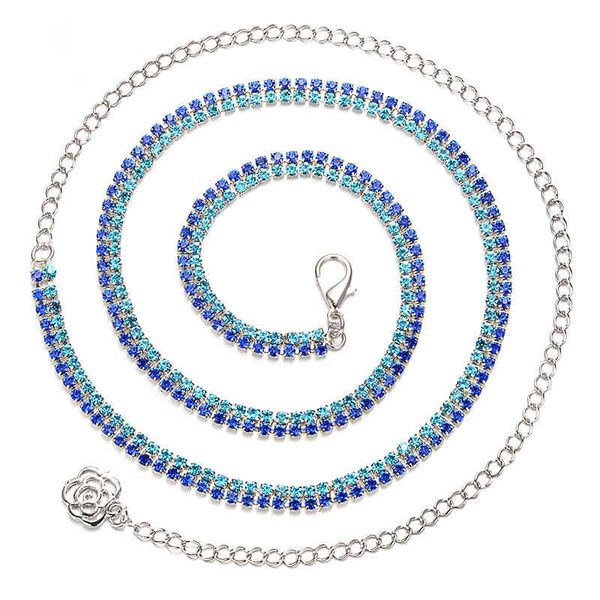 

colored dance accessories ab rhinestone waist belt belly jewelry body chain, Silver