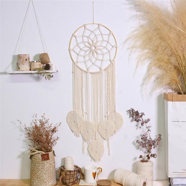 

decorative objects & figurines bohemian dream catcher tapestry handmade woven soft wall hanging tassel macrame pendant home bedroom decorati