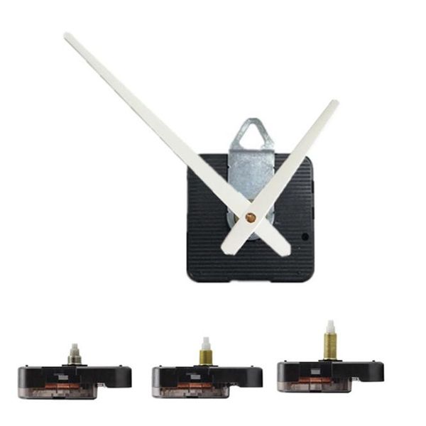 

wall clocks 10sets/lot sun 12888 shaft quartz clock step movement mechanism with hook diy repair parts + white hands