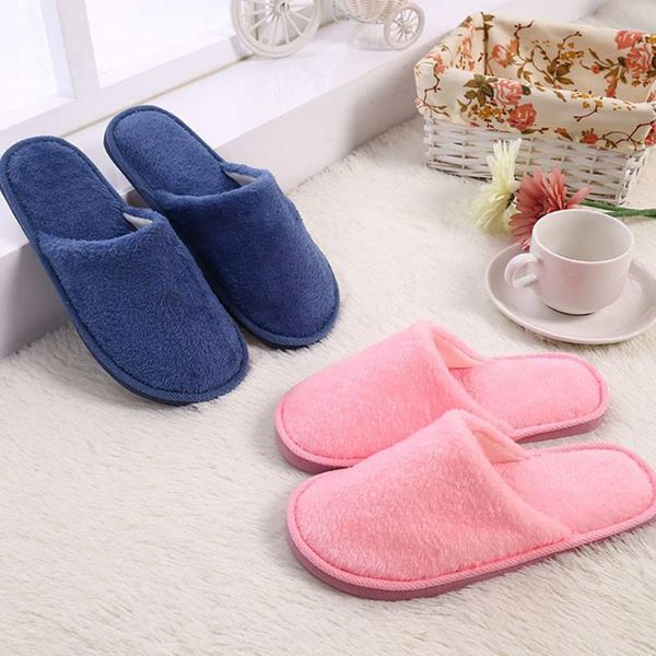 

candy color guest slippers warm shoes wedding loafer women comfortable flip flop fashion, Black