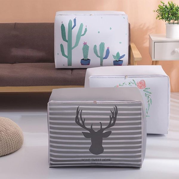 

storage bags waterproof home quilt bag dustproof finishing moisture-proof thickened moving packing