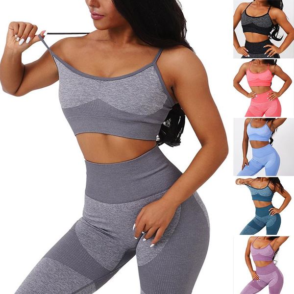 

women's knitted moisture wicking sports fitness yoga bra gym clothing, White;black