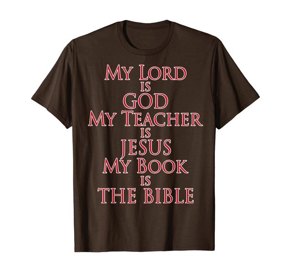 

Christian Shirt My Lord God My Teacher Jesus My Book Bible, Mainly pictures