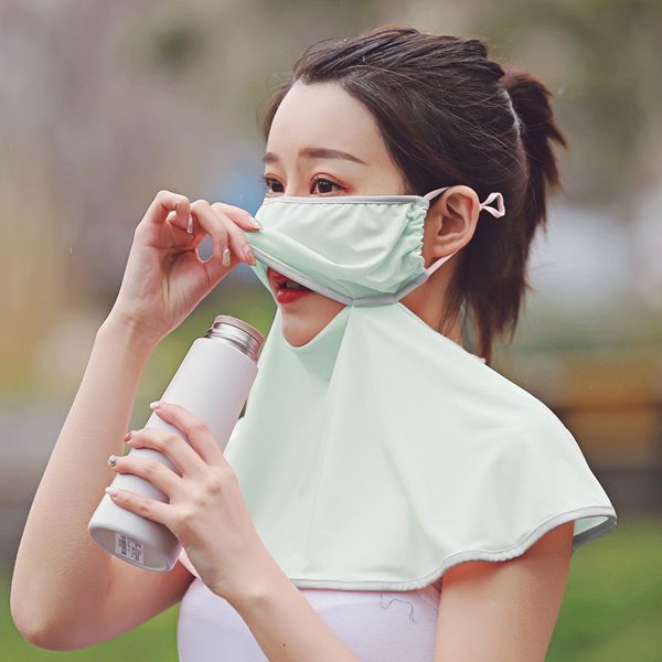 

and summer korean spring breathable sunscreen stereo women ice thin drink pure color function bicycle mask