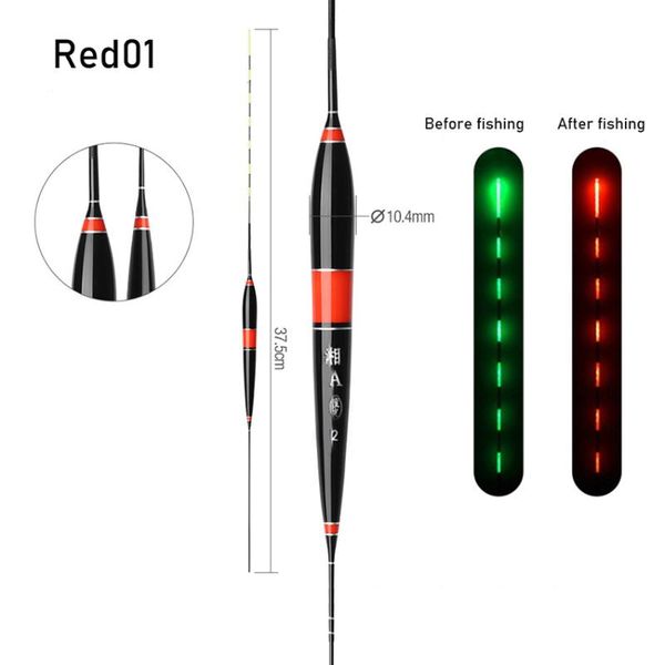 

1pcs luminous smart led fishing float high sensitivity alarm fish bite color change electronic buoy floating bobber stick accessories