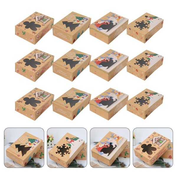 

gift wrap 12pcs christmas box packaging packing wrapping