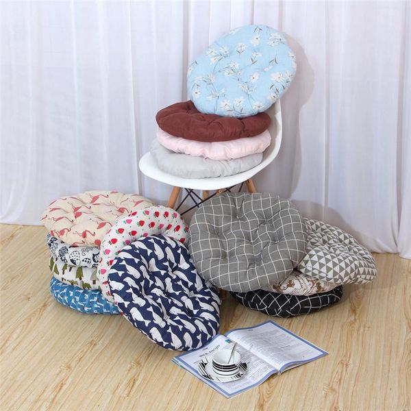 

cushion/decorative pillow circle cotton linen seat cushion autumn and winter computer office sit students stool dining-table chair